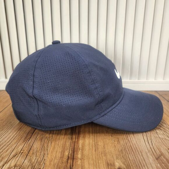 Nike Heritage86 Dri-Fit ADV Strapback Running Hat Cap Navy Blue Sports Fitness - Picture 4 of 11